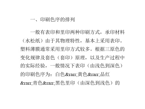 凹版印刷中的控制常识