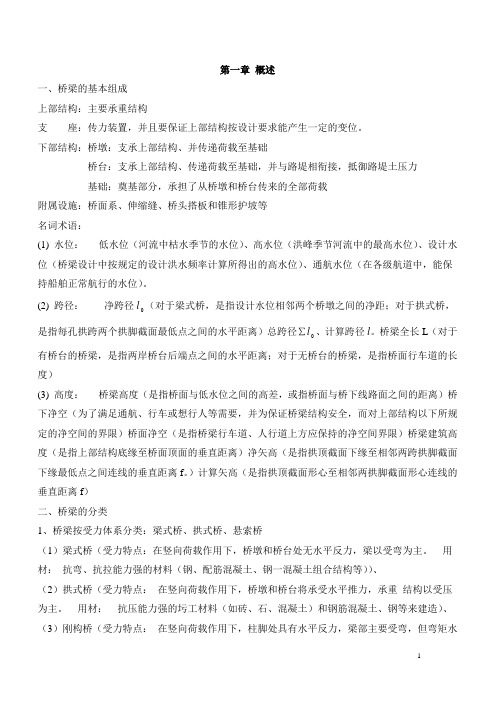 桥梁工程 A 重点总结