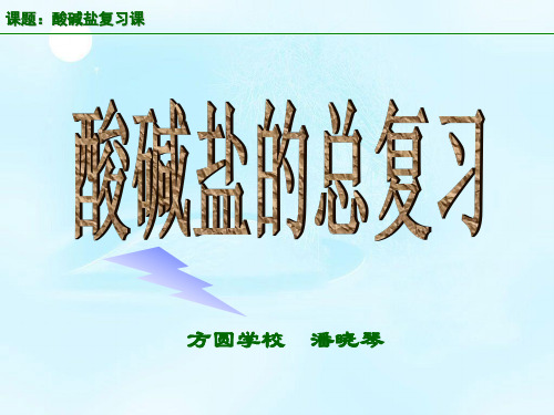 九年级化学酸碱盐复习课PPT课件修改