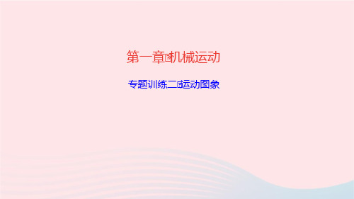 物理八年级上册第一章机械运动专题训练二运动图象课件 新人教版