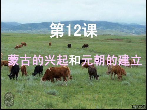第12课蒙古的兴起和元朝的建立
