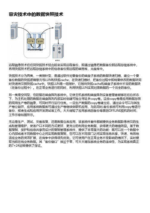 容灾技术中的数据快照技术