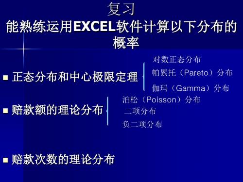 第十四讲：损失分布的拟合