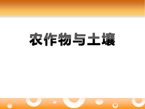 《农作物与土壤》农田PPT课件2