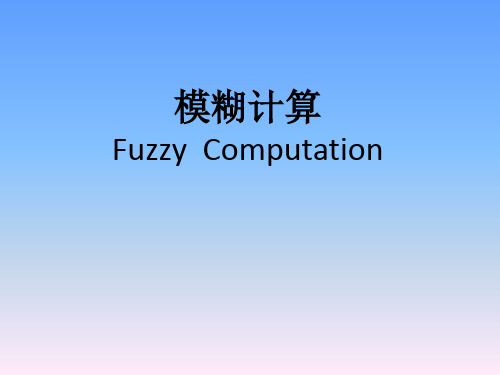 模糊计算
