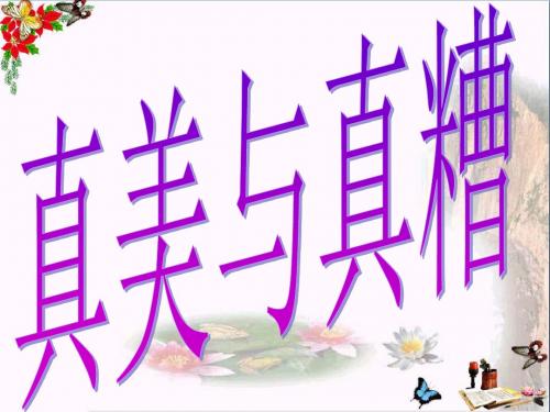六年级语文上册《“真美”与“真糟”》 优秀课件6长春版