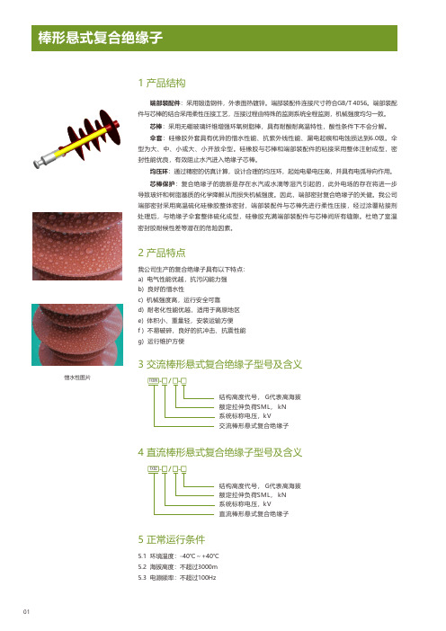 棒形悬式复合绝缘子FXBW-1000 420-1 产品手册