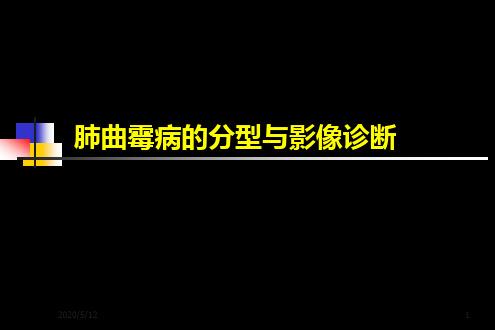 肺曲霉病的分型与影像诊断