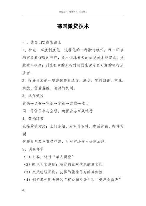 德国微贷技术