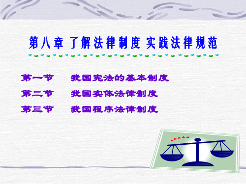 第八章了解法律制度实践法律规范ppt-第八章了解法律制度