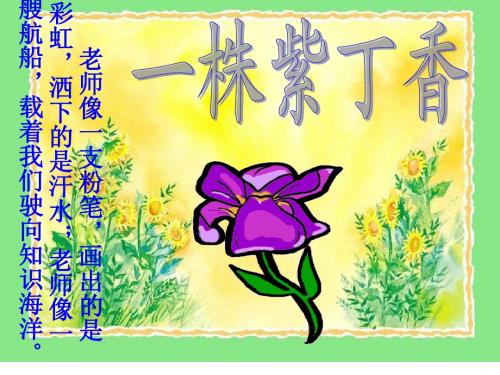 二年级《一株紫丁香》PPT课件