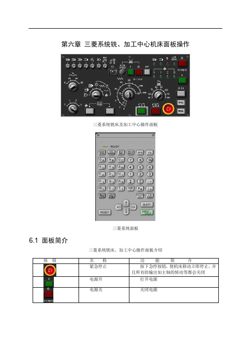 三菱加工中心面板操作与指令说明书[精品文档]