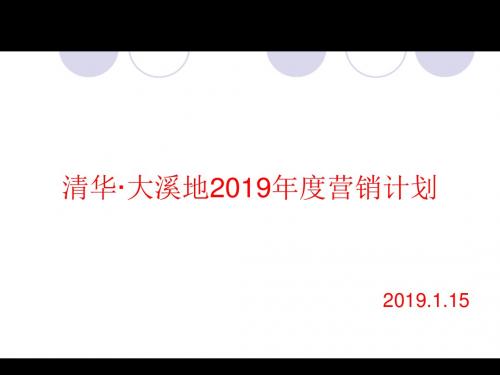 清华·大溪地2019年度营销计划2019.1.15-精选文档