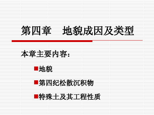 地貌成因及类型