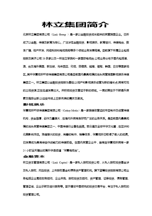林立集团简介