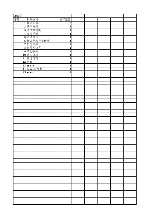 【国家自然科学基金】_柔轮_基金支持热词逐年推荐_【万方软件创新助手】_20140730