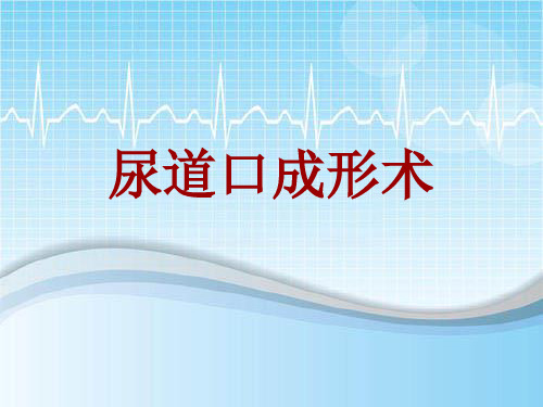 手术讲解模板：尿道口成形术