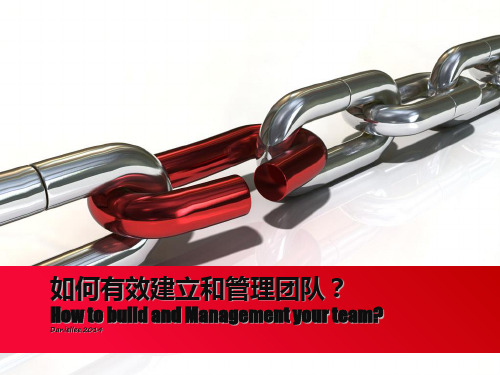 如何有效建立和管理团队共 张ppt课件