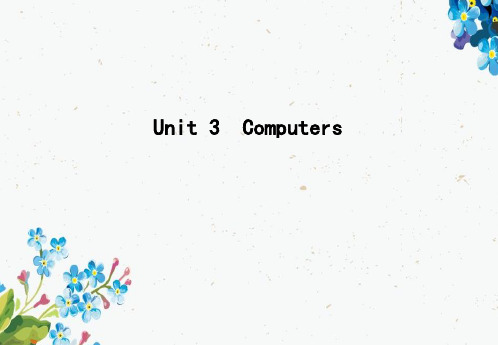 2020《导与练》高考英语人教版一轮复习课件：必修2 Unit 3 Computers精品ppt版