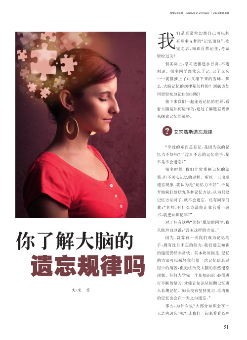 你了解大脑的遗忘规律吗