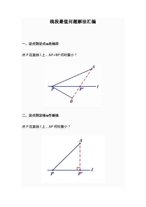 线段最值问题解法汇编