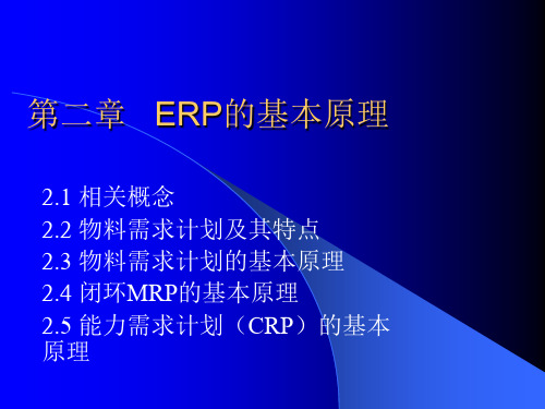 ERP的基本原理
