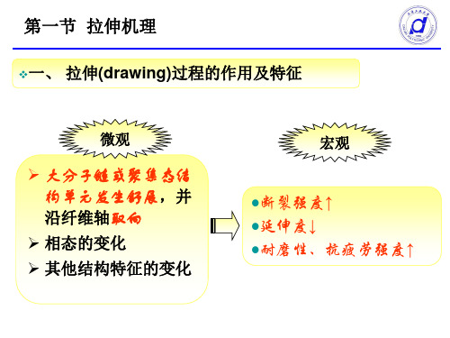化学纤维的拉伸与热定型机理