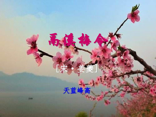 鬲溪梅令