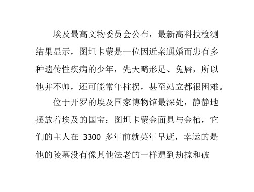 真实的谎言：图坦卡蒙黄金面具背后的神秘故事
