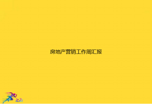 房地产营销工作周汇报优秀文档