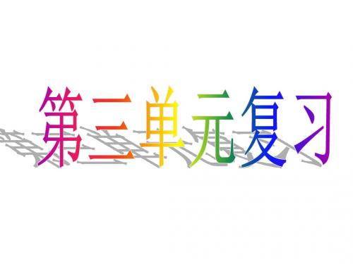七年级历史上册第三单元复习精选教学PPT1 北师大版