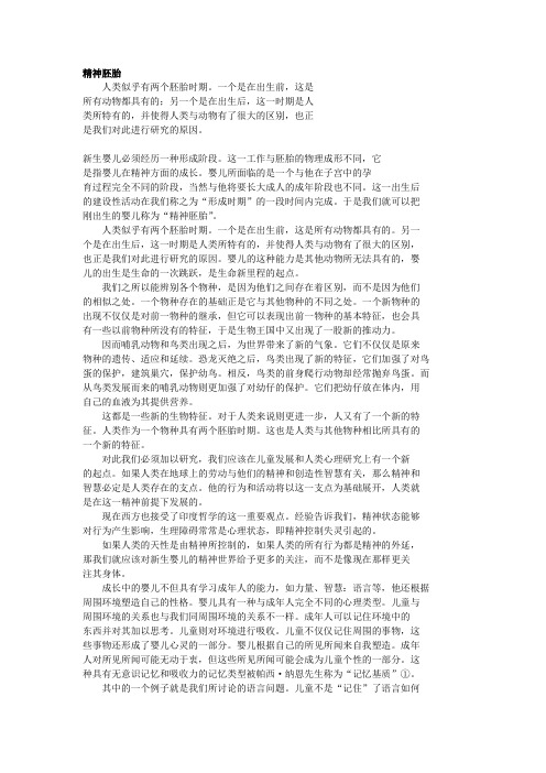 精神胚胎