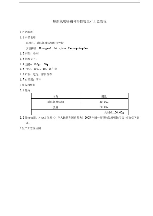 磺胺氯吡嗪钠可溶性粉