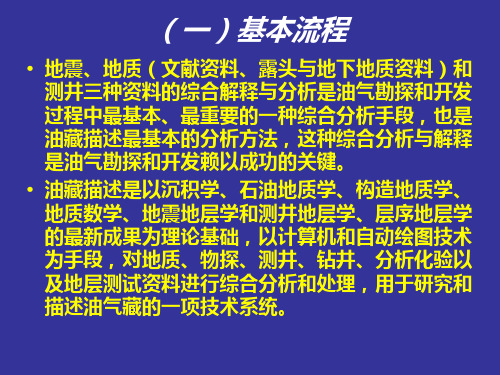 地震、测井和地质资料的综合解释