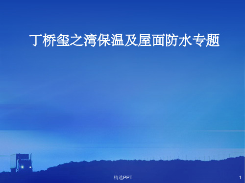 《保温及屋面防水》PPT课件