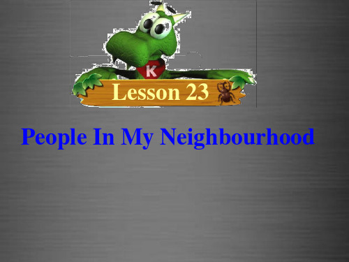 2021年冀教初中英语八上《3 People in My Neighbourhood》2