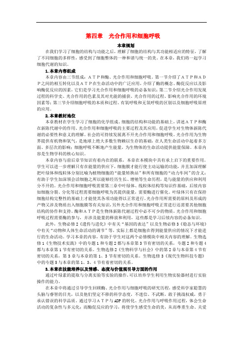 高中生物 生命活动的能量“货币”——ATP 第1课时示范教案 苏教版