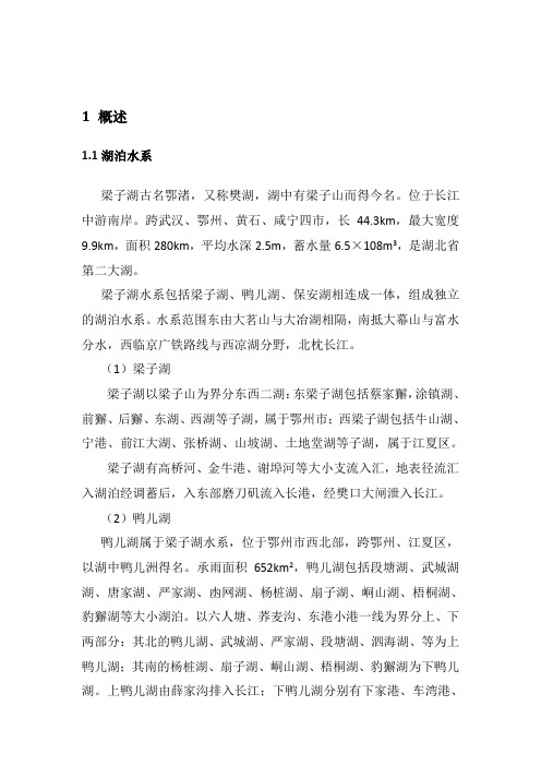 梁子湖生态保护规划