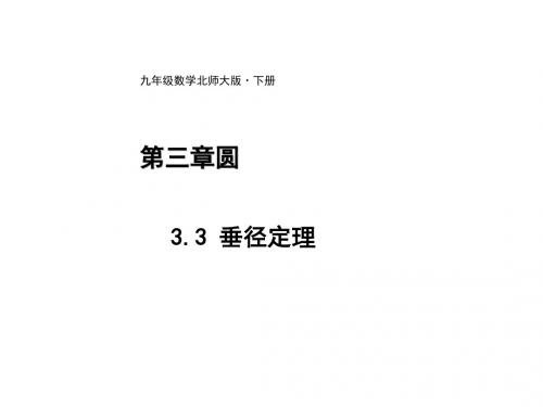 3.3 垂径定理