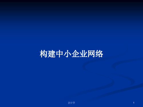 构建中小企业网络PPT学习教案