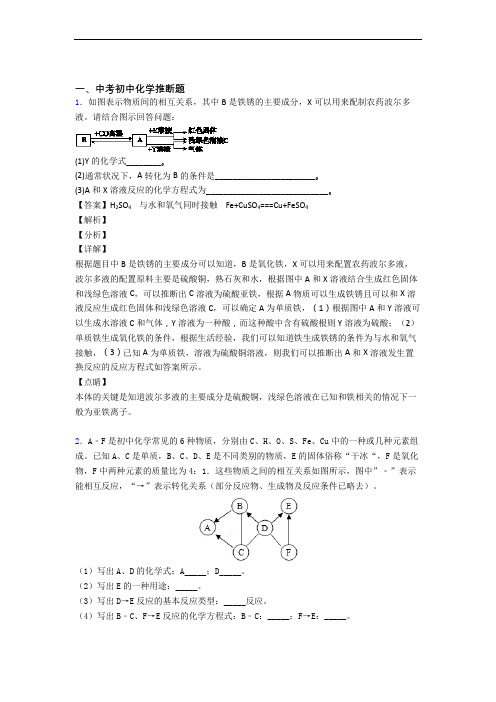 培优推断题辅导专题训练含详细答案