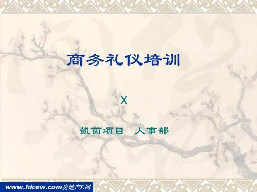 雅居乐商务礼仪培训版