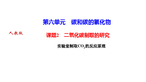 二氧化碳制取的研究ppt课件人教版九年级上册化学