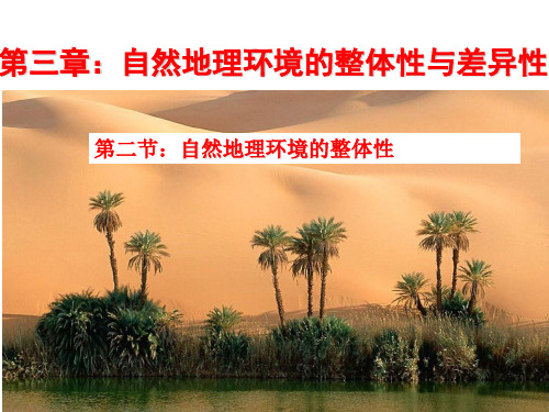 高一地理湘教版必修1教学课件第三章第二节自然地理环境的整体性(1)