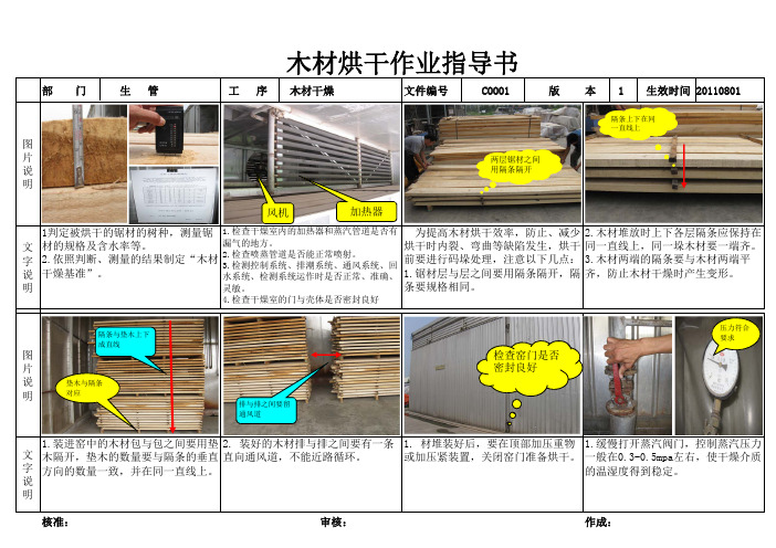 木材烘干作业指导书