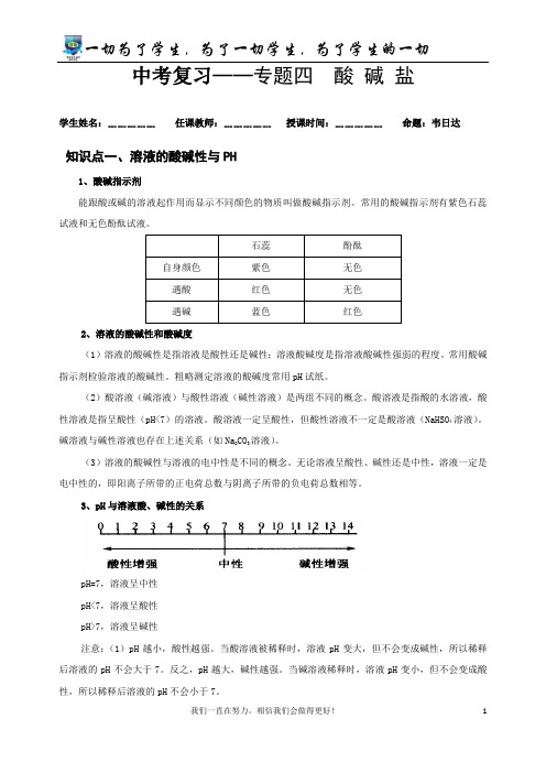 专题四  酸  碱  盐