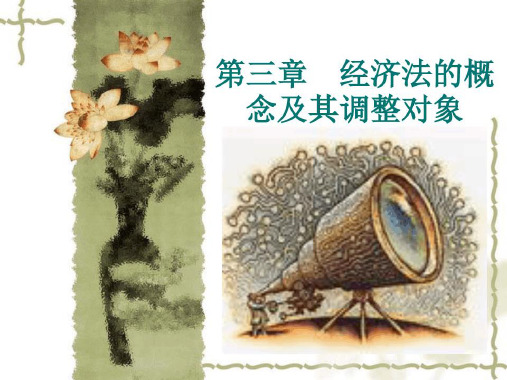 第二章 经济法的定义和调整对象