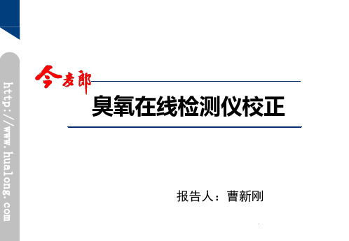 臭氧在线检测仪校正