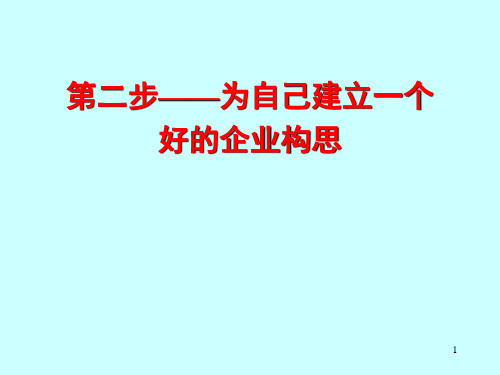 创办你的企业(第二步)钱