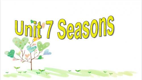 初中八年级英语上册 Unit 7 Seasons Reading课件2